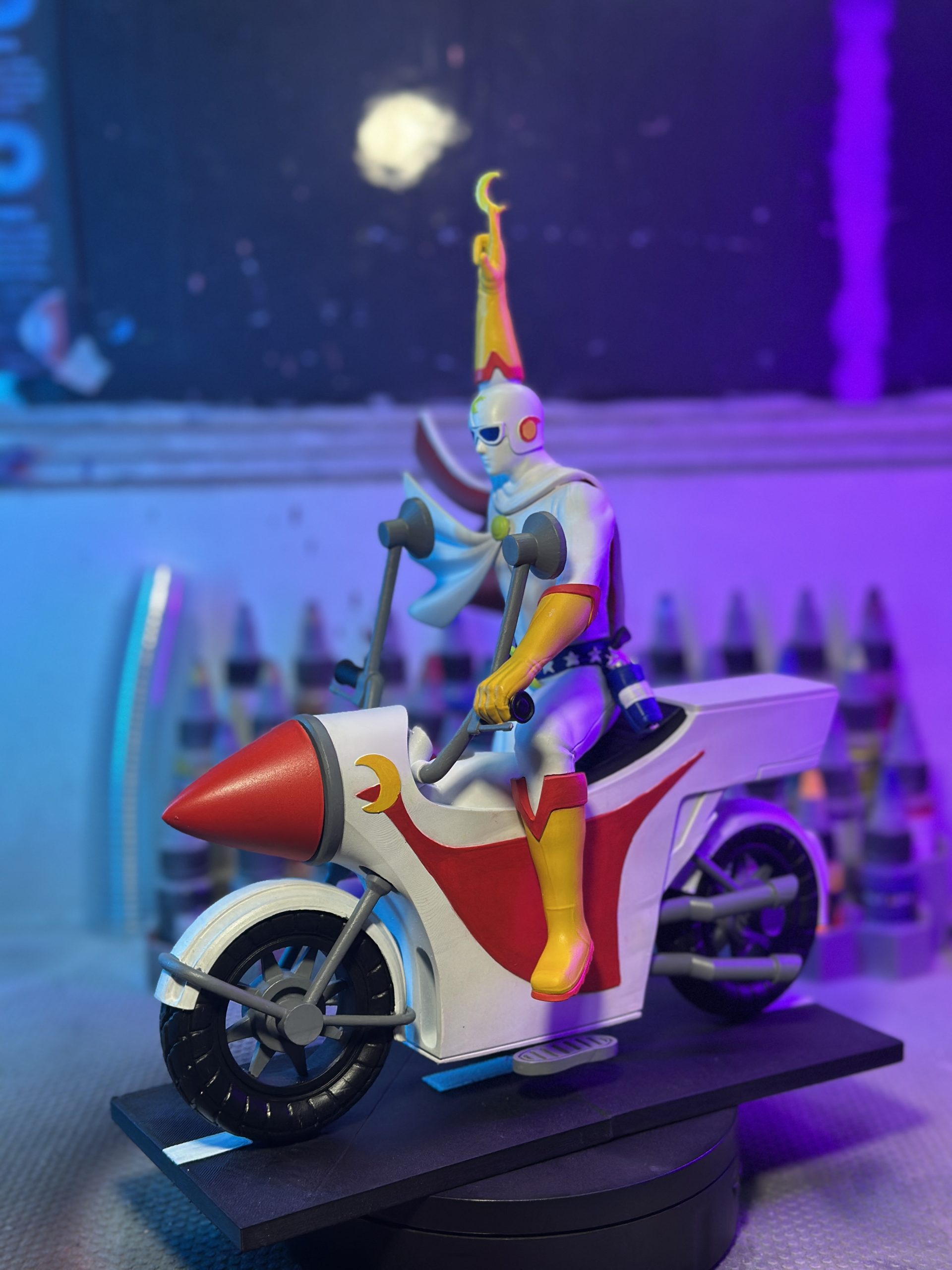 Capitán Centella – Diorama con Motocicleta